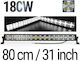 LED Бар 80 См – LED Диодна Бар Фар Дневна Светлина Cross DRL 180W 12V/24V 2 Режима На Работа