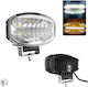 Far Led 80w Gheață Diodă Halogen Trei Funcții Efect Neon Alb-galben Portocaliu 5800lm 12v 24v E-mark