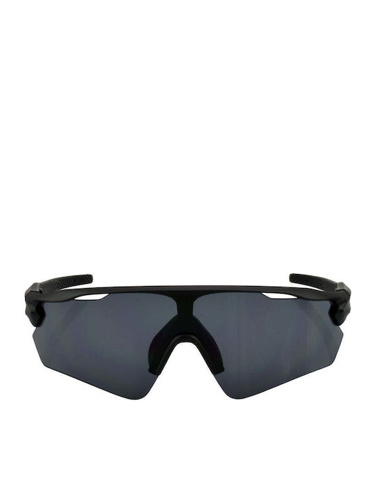 Red Raven Edge Unisex Sunglasses with Black Frame and Black Lens rd-010013-black-