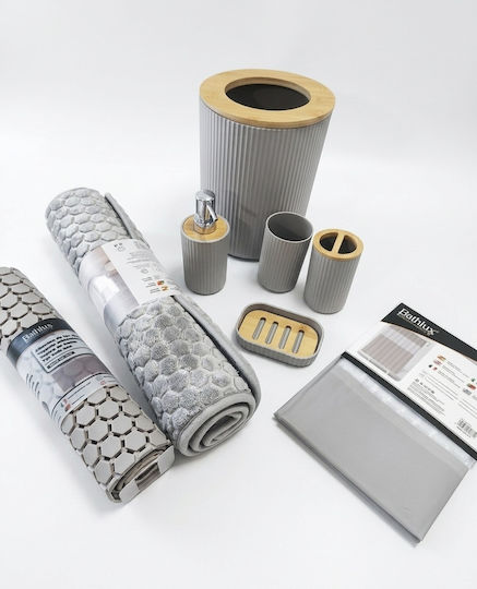 Parris Home Badezimmerzubehör-Set Bambus 8 Stück