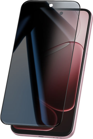 Avizar Gehärtetes Glas Oppo A6 Datenschutz Filter Transparent Schwarz