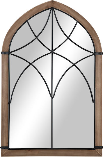 HomCom 830-487BN Καθρέπτης Καφέ 93x60cm HomCom 830-487BN Καθρέπτης Καφέ 93x60cm