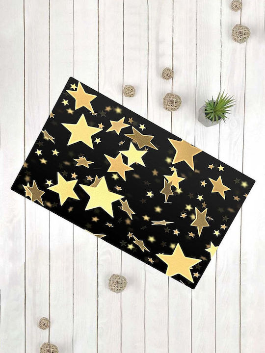 SteweHome Non-Slip Black Doormat 70x45cm