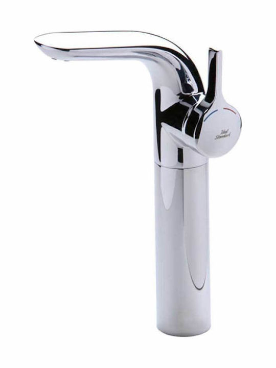 Ideal Standard Melange Αναμεικτική Μπαταρία Νιπτήρα Ασημί