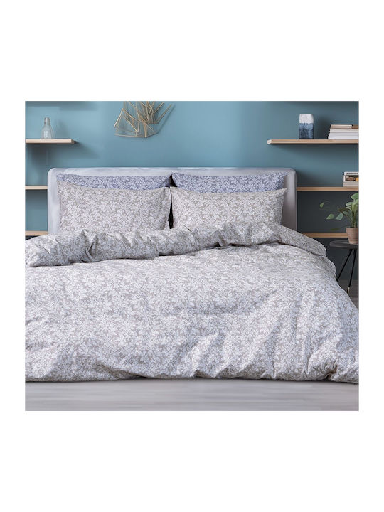Beauty Home Flannel Duvet Cover Set 160x240cm Single with Pillowcase Malbec Art 12630 Beige