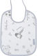 Ninetta Bebe Waterproof Plastic Baby Bib with Lace Band Grey