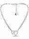 Rebekka Necklace with Heart Design in Steel