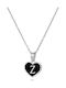 FantazyStores Necklace Monogram "Z" From Black Steel