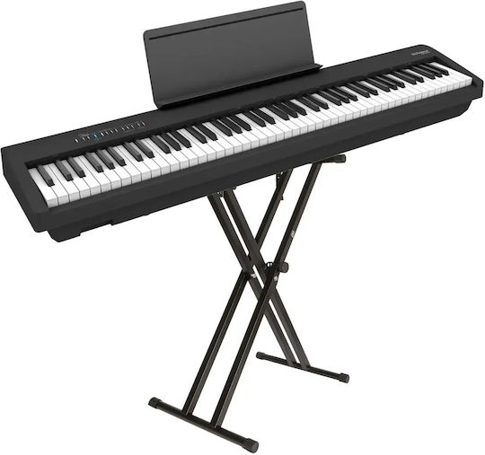 Roland Ηλεκτρικό Stage Πιάνο FP-30X Set με 88 Βαρυκεντρισμένα Πλήκτρα Ενσωματωμένα Ηχεία και Σύνδεση με Ακουστικά Black