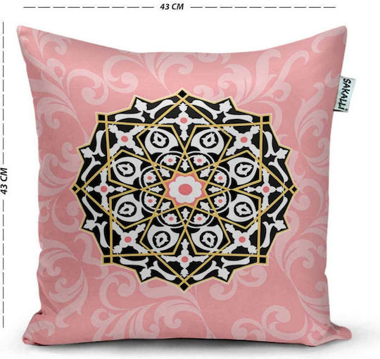 SteweHome Decorative Pillow Case Velvet Pink