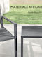 Outsunny Garten- und Outdoor-Möbelsets Wohnbereich 3 Stück Dunkelgrau