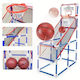ikonka Kinder-Basketballkorb Innen mit Ständer und Ball