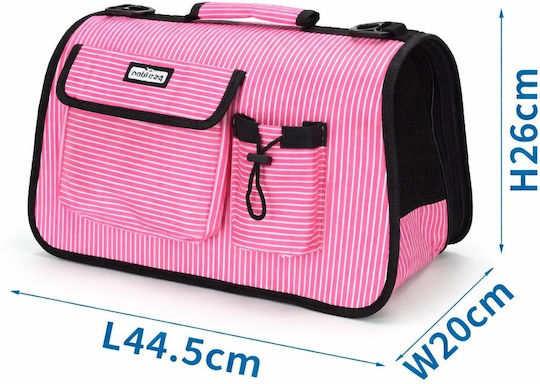 Nobleza Shoulder Bag for Carrying Dog / Cat up to 2.5kg Pink with Width 44.5cm