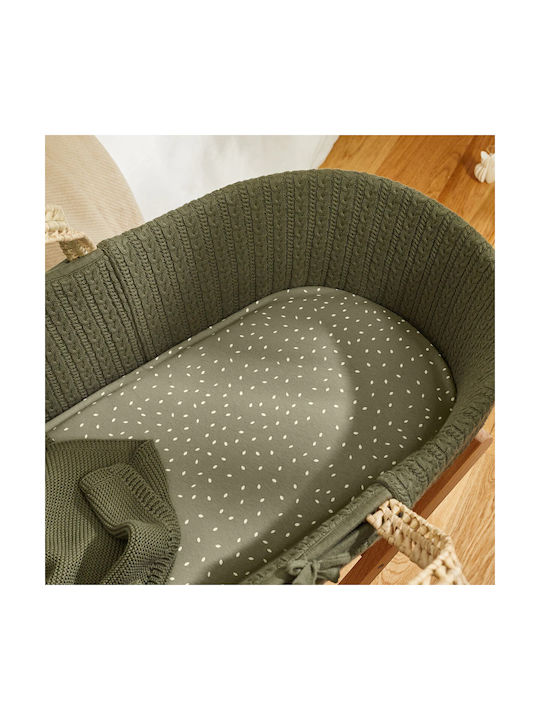 Snuz Baby Bettlaken Angelepasst Grün 35x75cm