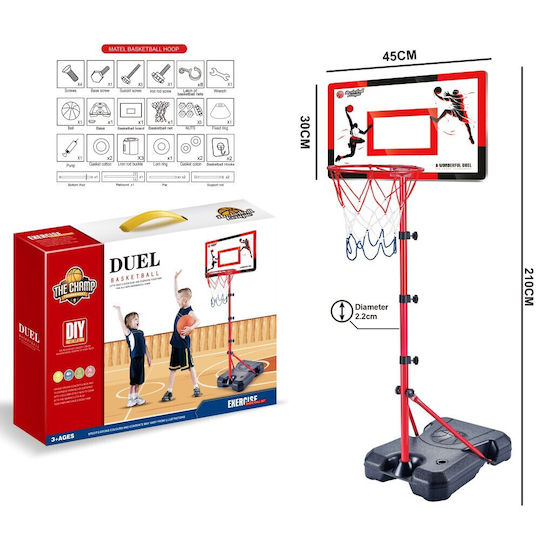 Zita Toys Kids Basketball Hoop Outdoor with Stand and Ball