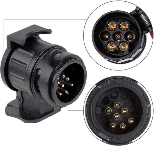 Adapter Trailer Steckdose Von 13 Auf 7 Stifte 12V