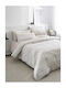 Vesta Home Elea 2 Σετ Σεντόνια King Size με Λάστιχο 240x270εκ. Μπεζ (4τμχ)