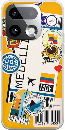 Θήκη Ticket To Medellin Realme 16 Pro+ 5g Flexible Tpu Διάφανη Σιλικόνη