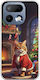 Θήκη Xmas Animals Cat Realme 16 Pro 5g Flexible Tpu Διάφανη Σιλικόνη
