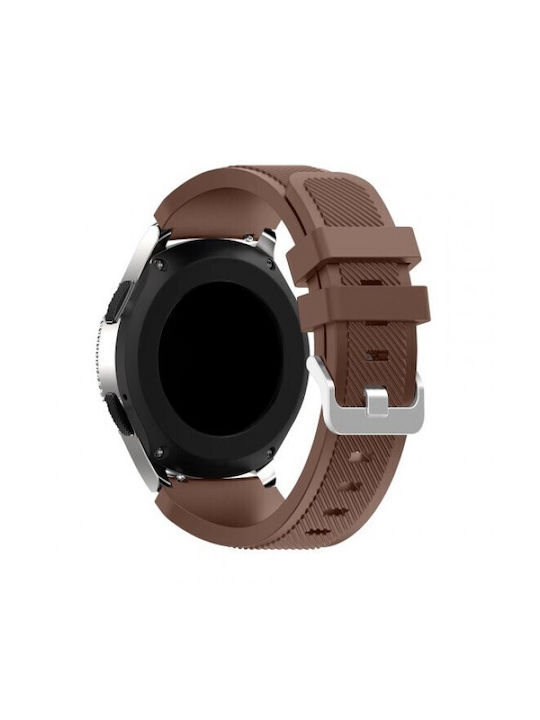 Silicone Λουράκι Twill Texture Amazfit Bip 6 46mm Brown