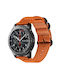 Nylon Canvas Woven Λουράκι 3 Rings Realme Watch 5 22mm Orange