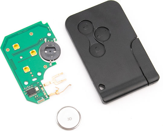 Car Key Card Renault Megane Scenic Clio Id46 Pcf7947 3 Buttons