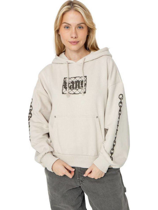 Retro Women's Hooded Sweatshirt Taupe Mist