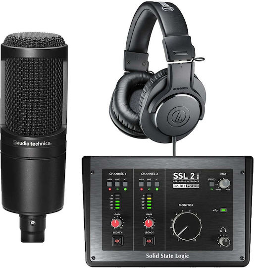 SSL 2 MKII Εξωτερική Επαγγελματική Κάρτα Ήχου με Σύνδεση USB Value Bundle