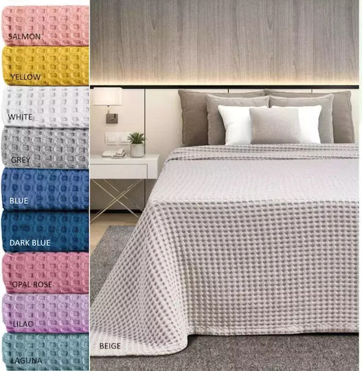 Adam Home Κουβέρτα Πικέ Υπέρδιπλη 230x240εκ. Γκρι