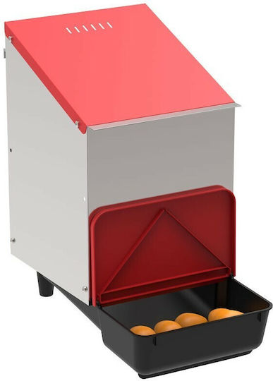 Galvanized Metal Poultry Nesting Box Copele Platinum For Outdoor Use 1 Section Dimensions 26x48x45 Cm