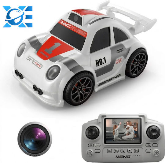 Kalaxio Mini RC Drift Racing Car Remote Control Drift Car FPV WiFi with Memory Card and Remote Control White with Camera