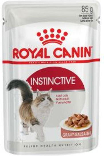 Royal Canin Instinctive Gravy Wet Food for Adult Cats in Pouch with Meat and Poultry 85gr
