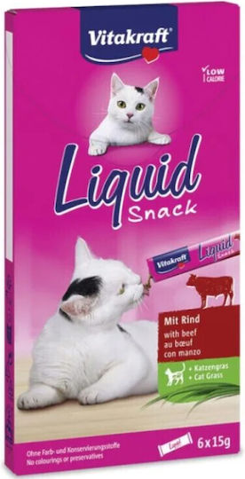 Vitakraft Flüssiger Snack Rindfleisch Inulin 6x15gr 90gr