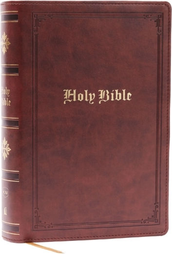 Kjv Holy Bible: Personal Size Giant Print, Brown Leathersoft, Red Letter, Comfort Print: King James Version - Thomas Nelson Publishers - Leather / Fine Binding