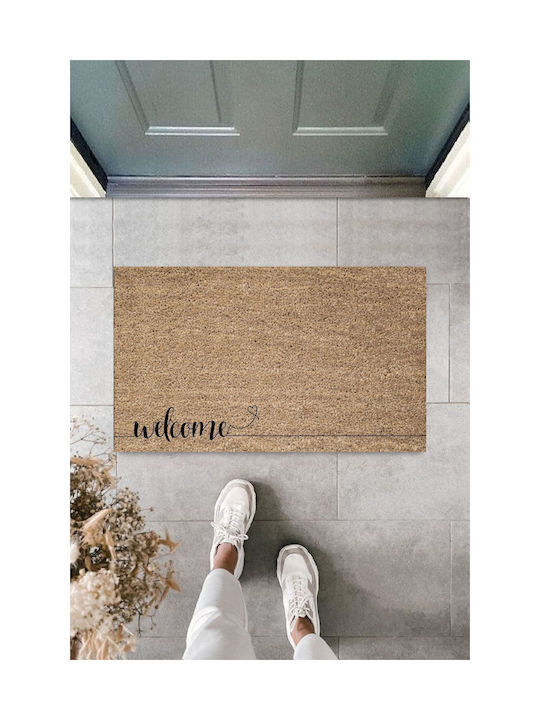 SteweHome Non-Slip White Entrance Doormat 45x70cm