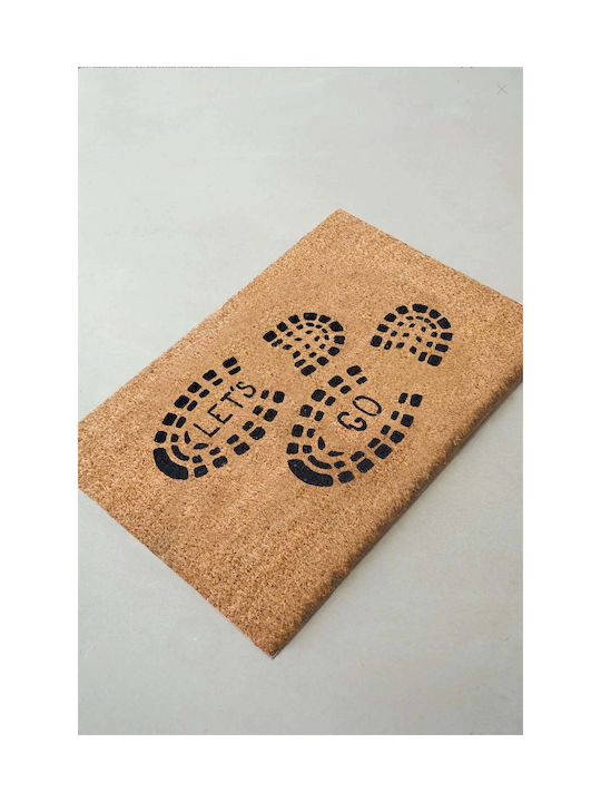 SteweHome Non-Slip Beige Entrance Doormat 40x60cm