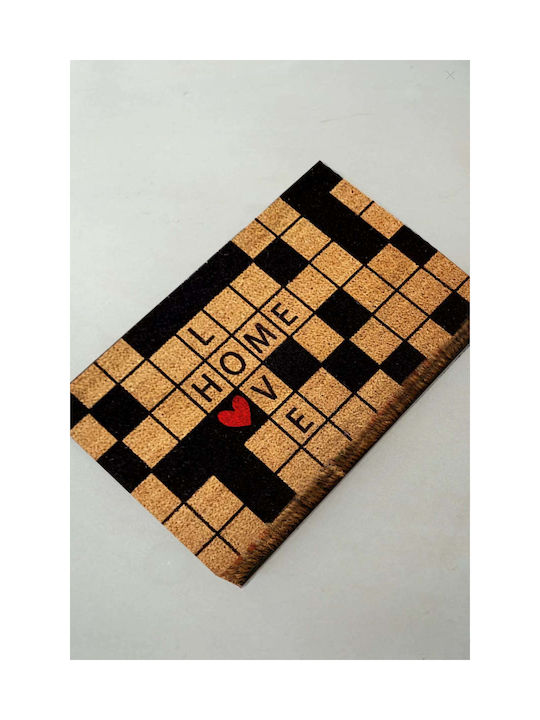 SteweHome Non-Slip Yellow Entrance Doormat 60x40cm