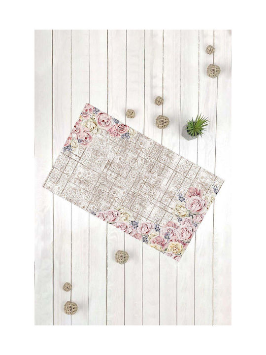 SteweHome Non-Slip Pink Entrance Doormat 70x45cm