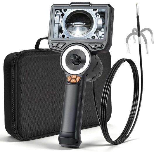 Endoscope Camera 360° Articulating Screen 8x Zoom 4.5" Hd Ips Screen Ultra-thin 3.9 Mm Lens Ip67 1.5 M Cable
