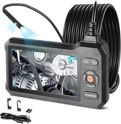 Endoscope Camera Dual Lens Led Light 8x Zoom 5" Hd Ips Screen 5.5 Mm Slim Lens Ip67 5 M Cable Endoscope Camera Dual Lens Led Light 8x Zoom 5" Hd Ips Screen 5.5 Mm Slim Lens Ip67 5 M Cable