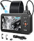 Cameră Endoscopică Triplu Obiectiv Lumină Led Zoom 8x Ecran Hd Ips 4.5" Obiectiv Subțire 8 Mm Ip67 Cablu 5 M