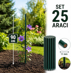 Plant Support Stakes Length 90 Cm Diameter 11 Mm Set 25 Pieces