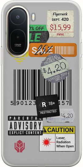 Mobile Phone Case Barcode Xiaomi Redmi A7 Pro Flexible TPU Transparent Silicone