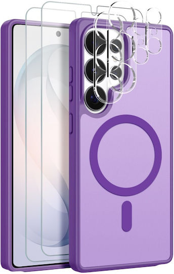 Northjo 5 In 1 Protection Set Back Cover Plastic Purple Galaxy S26 Ultra