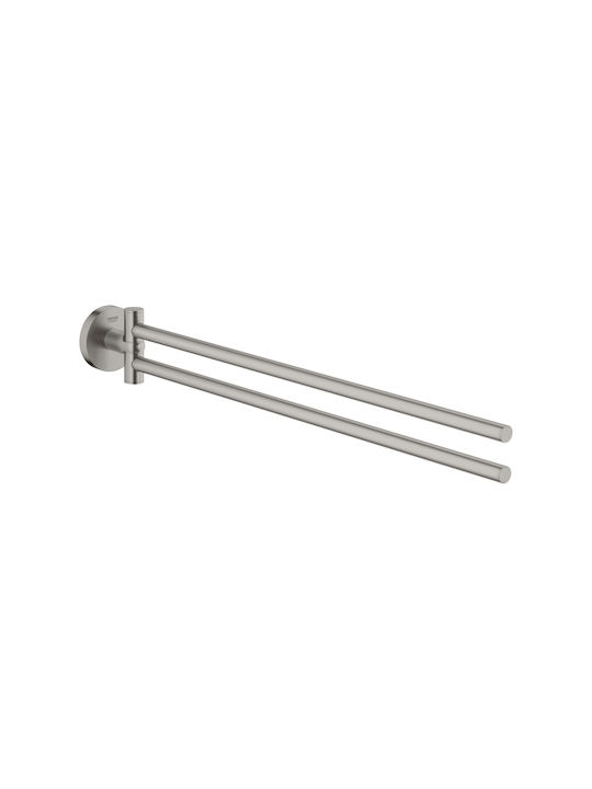 Grohe Grohe Badezimmerhaken Doppel Inox Grau