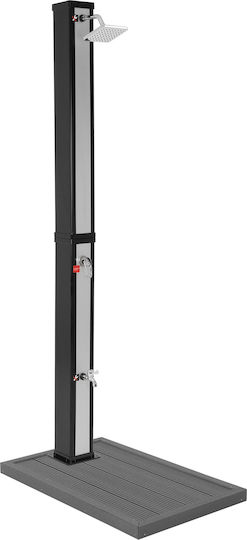 ML-Design Pool Shower Made of PVC Silver