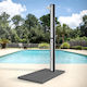ML-Design Pool Shower Made of PVC Silver