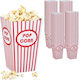 Set 100 Popcorn-Beutel Relaxdays Rot Weiß 16x10,5x10,5 cm