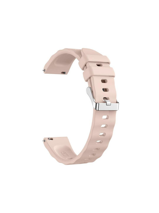 Кайш Силикон Ocean Pattern Сребриста Закопчалка Xiaomi Watch S4 41mm Pink