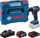 Bosch GSDML MASCH8V52 Δραπανοκατσάβιδο Μπαταρίας Brushless 18V 1x2Ah & 1x4Ah